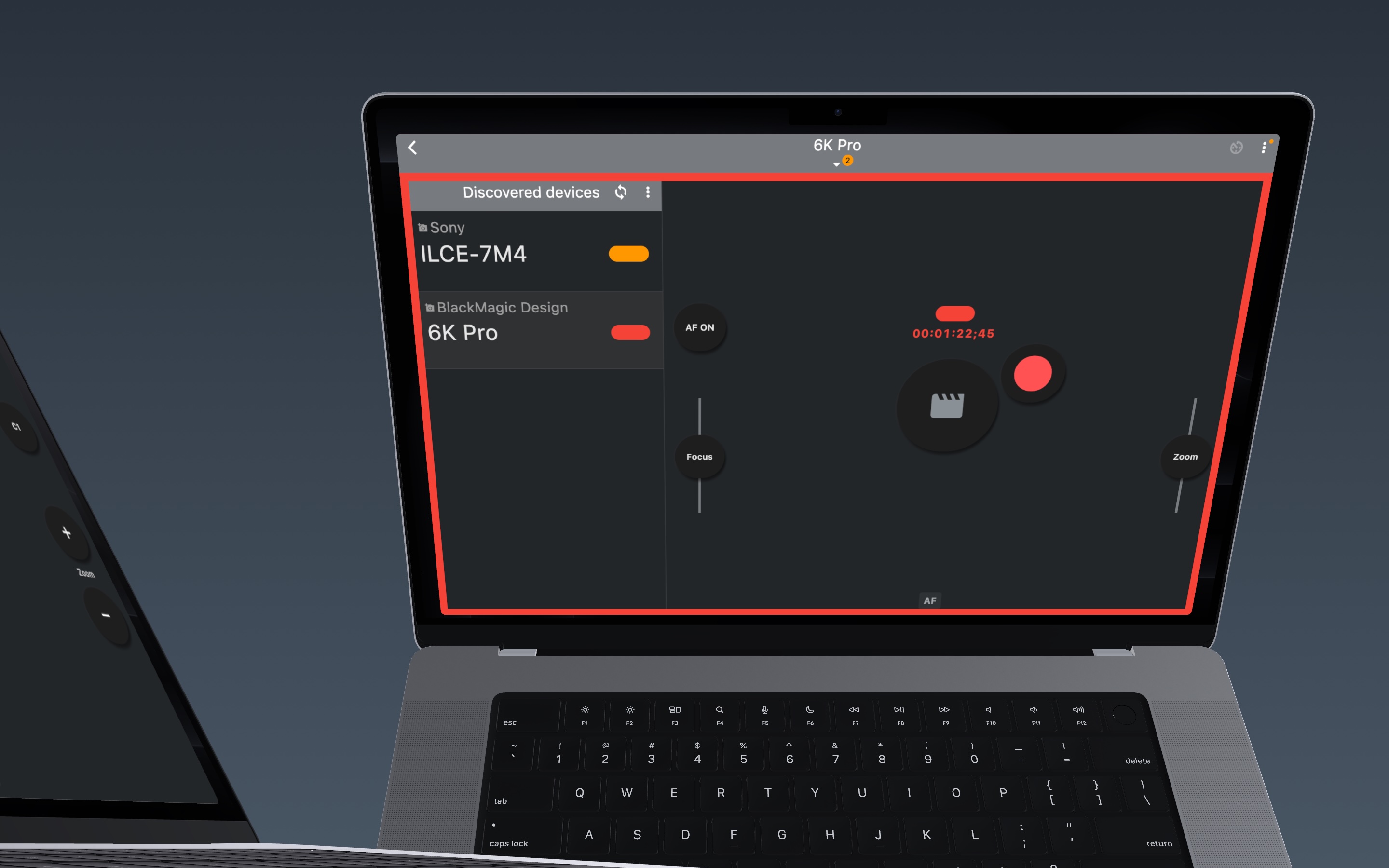 Video recording with BlackMagic 6K Pro
