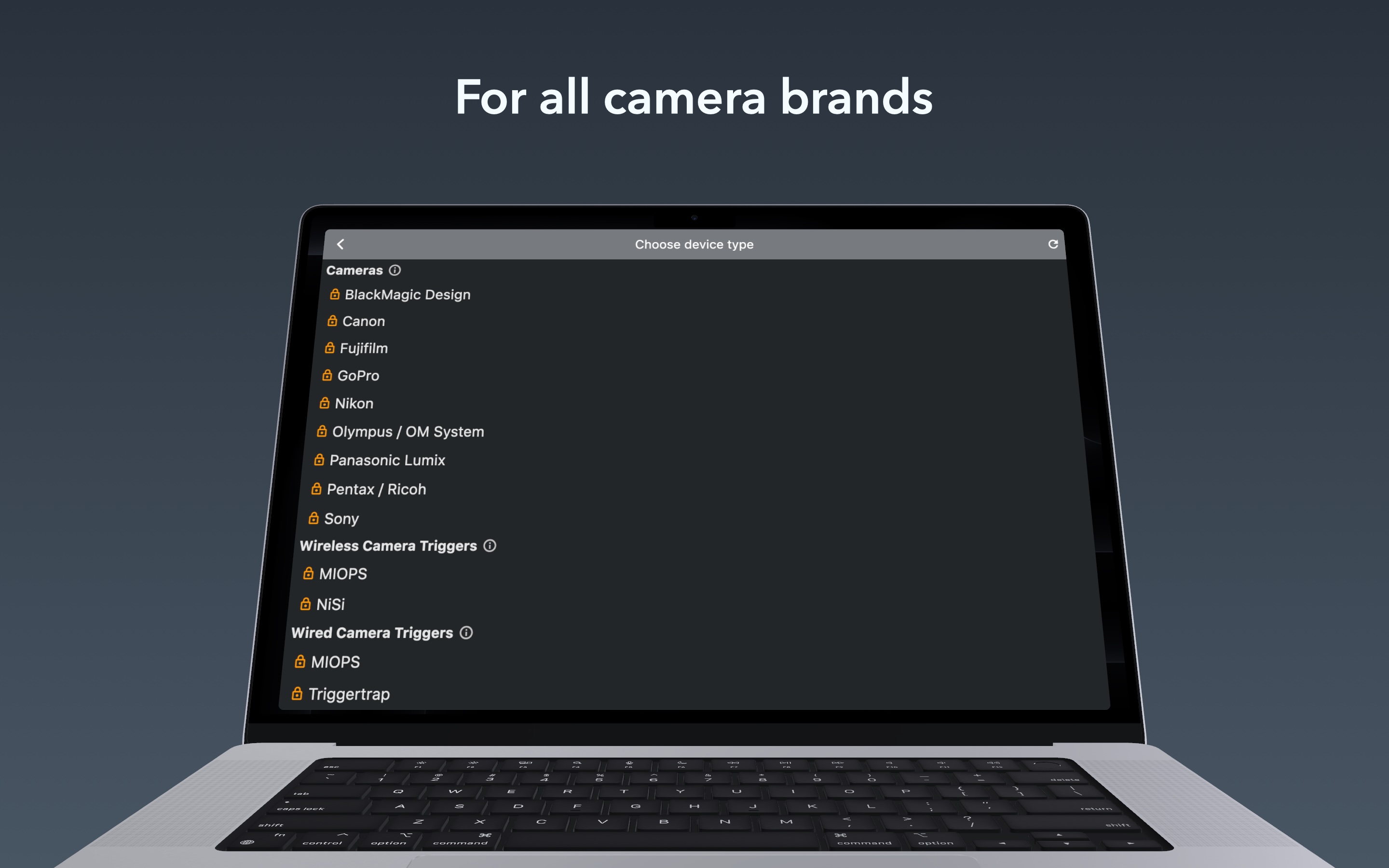 Connect any camera to BT Cam
